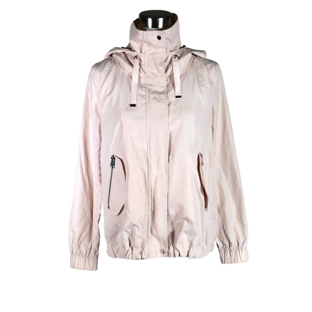Zara Light Pink Utility Jacket with Hood